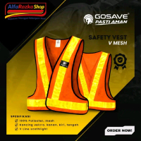Rompi Safety jala V Scotlight Orange - Hijau