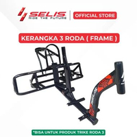 SELIS - Kerangka Sepeda Listrik Roda 3 Trike Mandalika ( Frame ) Merah