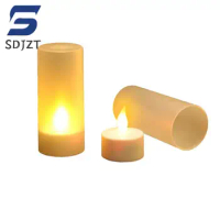 1pc USB Charge Light Rechargeable With Flameless Chargeable LED Battery Candles