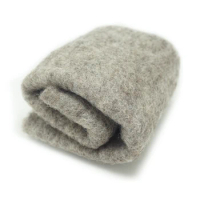 wool Batt /semi-felting wool for needle felt, felting needle ,Spinning fiber, Photo props Mixed color light grey