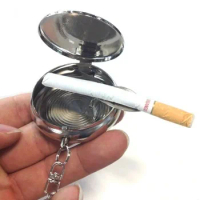 High-end portable Japanese ashtray portable pocket portable car ashtray metal mini ashtray