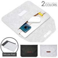 New Felt Sleeve Laptop Bag 11 12 13 15 Inch For Macbook Air 13 Retina 15 Case for HuaWei MateBook Notebook With Mousepad Gift