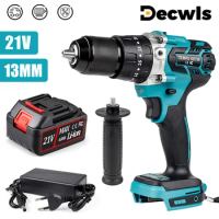 13MM Brushless Impact Drill,Cordless Drill, Electric Screwdriver, Home Ice Drill, Power Tools 120NM,For Makita Interface Battery