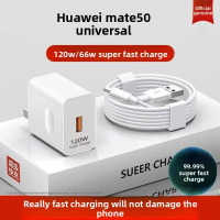 Compatible Huawei Mate50 Super Fast Charging Head 120W Flash Charger Cable Original Universal 6A Mob