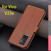 Case for Vivo V23e / Vivo V23e 5G PU Leather Cover Card Holder Bags Wallet Protective Phone Case fundas coque