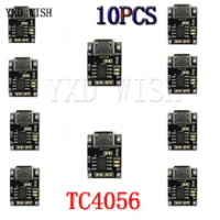 10 Buah Sel Tunggal Pengisian Charger Modul 1A 5V-6V 4.2V TC4056 TC4056A Mikro USB Power Supply Papan TP4056