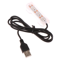 A HOT  Fish Tank Light Plastic Small Aquarium Plants Light USB LED Desktop Fish Tank Lamp Aquarium L