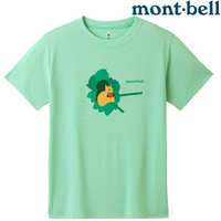 Mont-Bell Wickron 兒童排汗短T/幼童排汗衣 1114580 松鼠 OCWV 海青