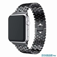 腕帶 錶帶 蘋果apple watch智能表帶iwatch5/4/3/2/1代不銹鋼手表帶38/44mm男女5代