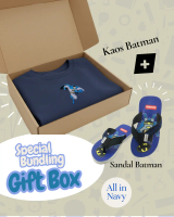 Kadoot kids Kado Anak Cowok Gift BOX Paket Kado Baju dan Sandal Anak Laki Laki Batman Fashion