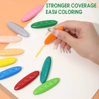 Macaron Peanut Children Peanut Crayons Are Safe And NonToxic Oil Pastels  Are Not Dirty And Hand-Washable Stationery Manga Marker - AliExpress