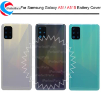 Back Housing For Samsung Galaxy A51 Back Cover Battery Glass With Camera Lens For Samsung A515 A515F Rear Cover Replacement