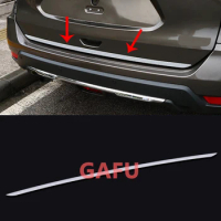Stainless Steel Back Door Tailgate Trim Sticker For Nissan XTrail T32 Car Accessories 2016 2019 2020 2021 2017 2015 2014