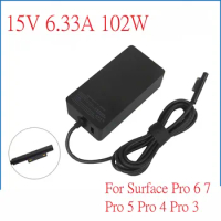 15V 6.33A 102W Charger For Microsoft Surface Laptop Surface Book 2 Surface Go Surface Pro 6 7 Pro 5 Pro 4 Pro 3 with 5V 1.5A