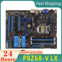 ASUS P8Z68-V LX Motherboards LGA 1155 DDR3 32GB For Intel Z68 P8Z68-V LX Desktop Mainboard Systemboard SATA III PCI-E X16 Used