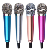 Portable 3.5mm Mini Microphone Stereo Studio Mic KTV Karaoke For Smart phone Laptop PC Desktop Handheld Audio Microphone