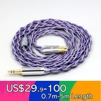 Type2 1.8mm 140 cores litz 7N OCC Earphone Cable For Audio Technica ATH-ADX5000 MSR7b 770H 990H A2DC LN007894