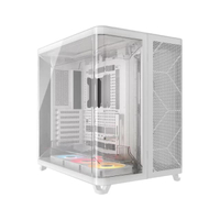 เคสคอมพิวเตอร์ Mid-Tower AIR 5400 RS-R ARGB TRIPLE CHAMBER พร้อมพัดลม 3 ตัว สีขาว