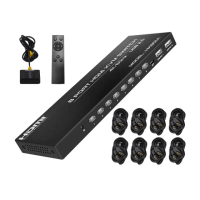【台灣霓虹】4K2K 無線遙控8埠HDMI KVM切換器