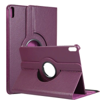 360 Rotation Kickstand Cover for Huawei Matepad Pro 10.8 2021 2019 Matepad 10.4 Flip Litchi Leather Case 2022 2020