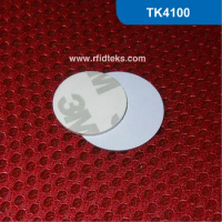 Dia 25mm RFID Tag for access control, RFID PVC Coin tag with 3M sticker RFID PVC tag 125KHz with TK4100 Chip