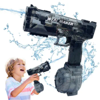 Strong transparent Electric Glock Water Pistol Toy Automatic Squirt Water Guns Spray Blaster Summer Pool Outdoor Toys for Kids