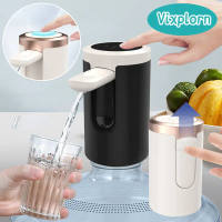 Vixplorn Pompa Galon Otomatis Pompa Galon Elektrik Rechargerable Pompa Galon Silent Power Pump Folda