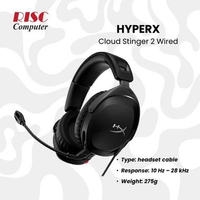 HyperX Cloud Stinger 2 Wired Headset Gaming Noise Cancelling Audio Rotatable Leather Stereo Bass Spa