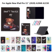 Case for iPad Pro 11 Case 2020 / 2018 Bear Elephant Kids Tablet Cover Funda for iPad Pro 2020 11 inch 2th Generation Coque +Pen