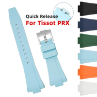 For Tissot PRX Watch Strap 11mm 12mm Silicone Watch Band Quick Release Rubber Bracelet Women Men Watchband Sport Gym Wrist Belt