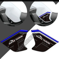 For Yamaha Super Tenere XT1200X XT1200ZE XT 1200 Z ZE ES XTZ XTZ1200E Gas Fuel Oil Kit Knee Fish Stickers Decals Tank Pad