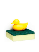 DUCK SPONGE HOLDER YE 5X8.5X9