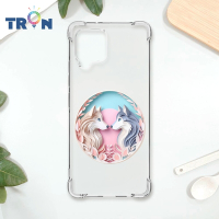 TRON 三星 A42 可愛紙雕哈士奇 四角防摔 軟殼 手機殼