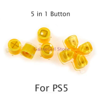 1set Plastic Crystal Buttons For PlayStation 5 PS5 Controller ABXY D-Pad Driection Function Key Replacement Kits