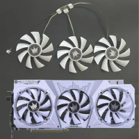 Brand new 3 FAN 4PIN DC 12V 0.35A GA92S2H GTX1080TI GPU fan for Galax GTX 1060 1070 1080 Ti Court graphics card cooling fan