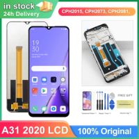 6.5'' Display Screen for Oppo A31 CPH2015 CPH2073 Lcd Display Digital Touch Screen with Frame for Oppo A31 2020 Replacement