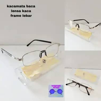 kacamata baca lensa plus asli kaca frame besar plus125