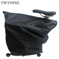 TWTOPSE Folding Bike Dust Cover For Brompton PIKES 3SIXTY Cycling Bicycle Body Protector Frame Hidden Gear Convenient With Bag