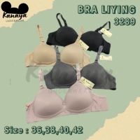 BRA WANITA LIYING KAIT DUA CUP B TANPA KAWAT BUSA SEDANG NYAMAN LEMBUT - 3289