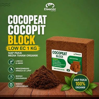 Cocopeat Cocopit Block Low EC Siap Pakai Media Tanaman Organik Serabut Kelapa 1Kg