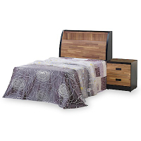 時尚屋 本森積層木床箱型3.5尺加大單人床(不含床頭櫃-床墊)