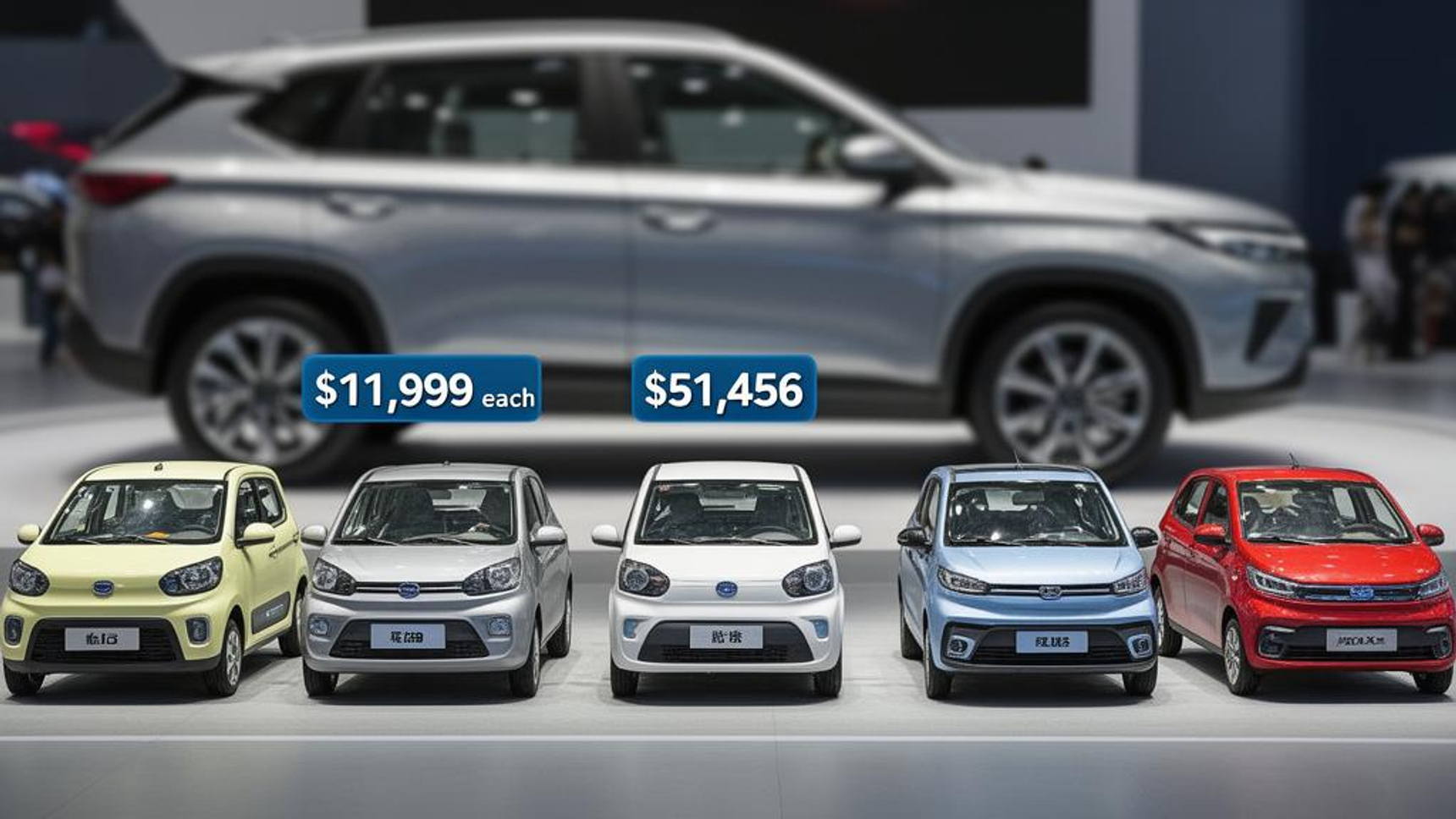 米新車1台で中国EV5台購入可能、北京モーターショーで鮮明になった価格 