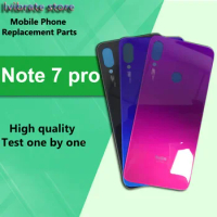 New glass Battery Back Rear Cover Door Housing For Xiaomi Redmi Note 7 pro Battery Cover Redmi Note7 pro back Note7pro shell 6.3