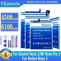 YKaiserin Battery For Xiaomi Note 2 Note2 For Redmi Note 3 Note3 For Xiaomi Mi Note Pro 3 Note3 Igh Capacity Bateria Warranty