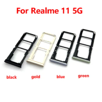 Sim Card Tray Socket Card Reader Holder Slot Replacement Parts For Realme 11 11 Pro 11Pro Plus 5G