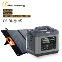 Nextgreenergy Well built solar portable LiFeO4 lithium battery power station eu with solar panel for outdoor ,camping, home