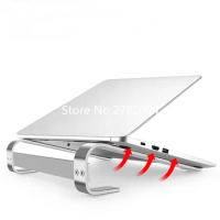 10 pcs/lot Laptop stand Aluminum notebook desktop stand Portable cooling laptop stand