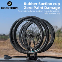 ROCKBROS Bicycle Carrier Aluminum Alloy Wheel Set Roof Rack Suction Cup Install Universal Travel Wheel Frame Bicycle Accessories