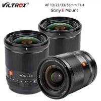 Viltrox 13mm 23mm 33mm 56mm F1.4 Sony E Mount Lens APS-C Auto Focus Ultra Wide Angle Camera Lens for Sony E-mount ZVE10 a6000