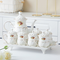 北歐水具套裝陶瓷茶杯家用客廳水杯簡約歐式耐熱茶具杯子冷水壺 全館免運